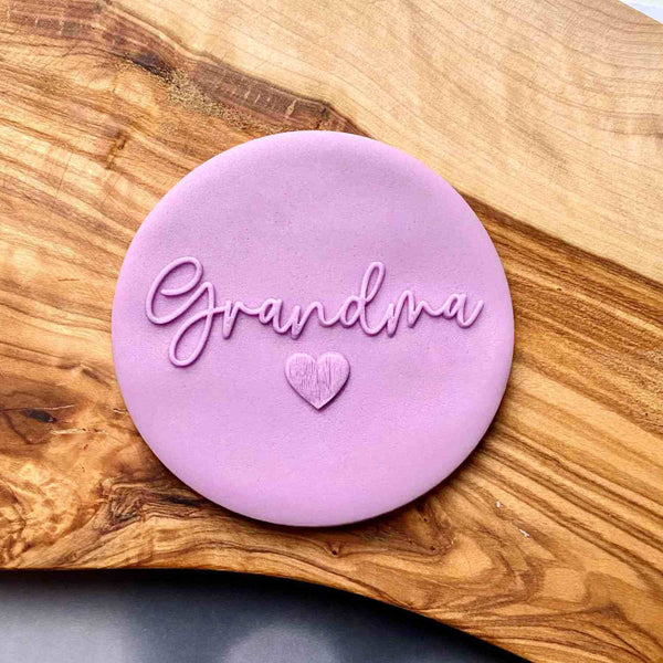 Grandma fondant outbosser cookie stamp. Perfect cookie cutter for mother's day.
