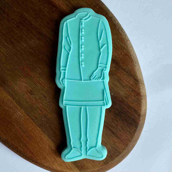 Indian Groom Outfit Sherwani fondant popup cookie cutter.
