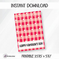 Happy Valentine's Day printable cards for cookies