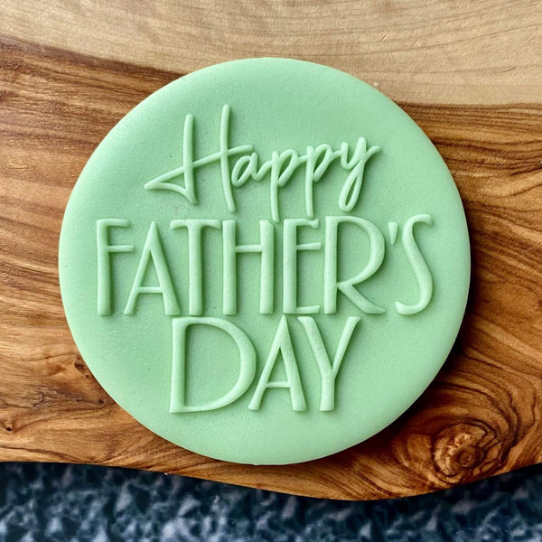 Happy Father's Day fondant debosser stamp for dad