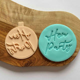 Hen Party 3D cookie stamp. Fondant cutter for bachelorette party.