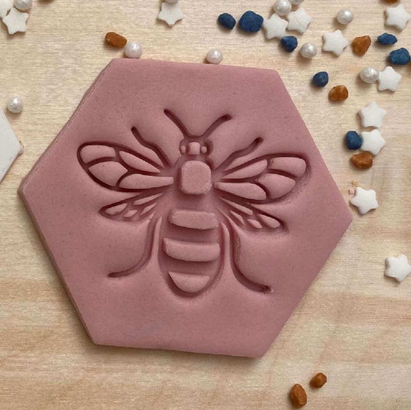 Honeybee fondant embosser stamp for cookies, cupcakes and biscuits.
