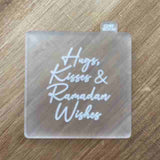 Hugs Kisses Ramadan Whishes cutter stamp