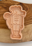 Christmas Mouse King Nutcracker Embosser Stamp and Cutter.  Icing Fondant Biscuit Cookie Stamp