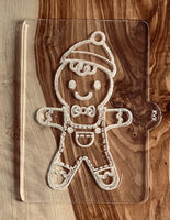 Gingerbread Man Fondant POPup Debosser Stamp with Cutter