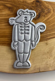 Christmas Mouse King Nutcracker Embosser Stamp and Cutter.  Icing Fondant Biscuit Cookie Stamp