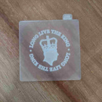 Long Live the King acrylic cookie cutter