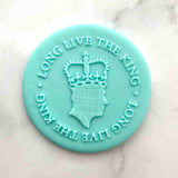 Long Live the King popup cookie stamp
