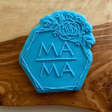 Mama texy reverse embosser cookie cutter and stamp. Perfect fondant impressions for mother's day.