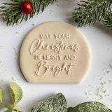 Message for Christmas cookie icing stamp