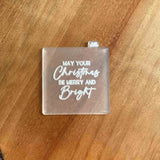 Message for Christmas outbosser icing stamp