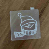 Penguin Christmas popup embosser stamp