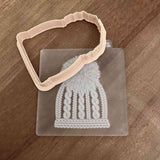 Pom Pom Woolly Hat outbosser cookie cutter and stamp