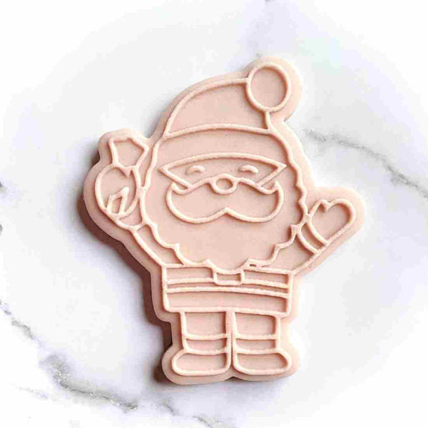 Santa Claus Christmas fondant outbosser cookie stamp