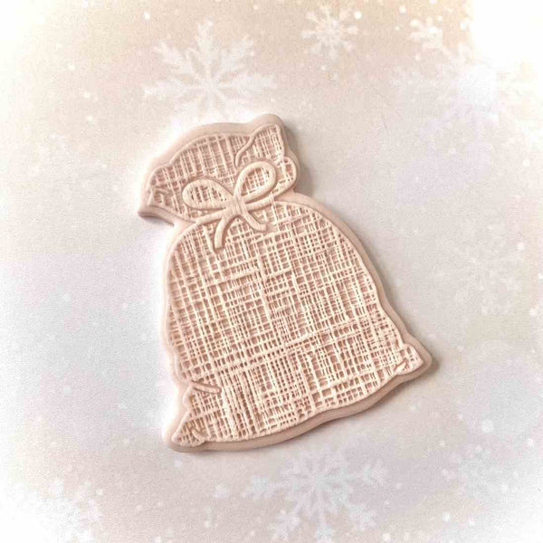 Santa Sack fondant outbosser cookie stamp
