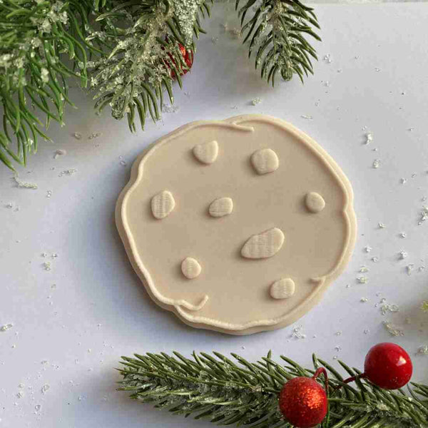 Santa's Chocolate Cookies fondant-outbosser stamp