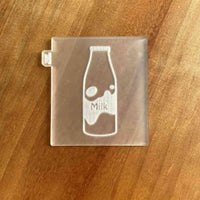 Santa's Milk Bottle popup acrylic cookie cutter