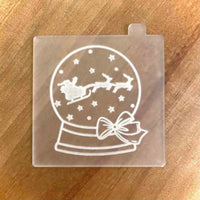 Snow Globe popup acrylic cookie stamp