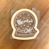 Snow Globe reverse embosser cookie cutter and stamp