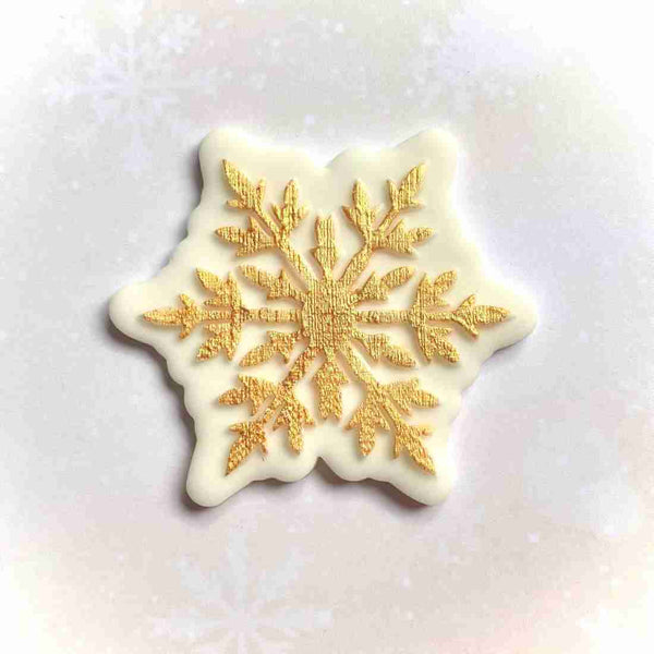 Snowflake fondant cookie outbosser stamp