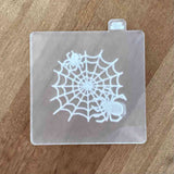 Spiders on Web popup cookie stamp