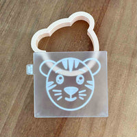 Tiger Wild One Jungle Animals reverse embosser cookie stamp and cutter