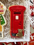 UK post box  embosser cookies made with our cookie cutters.