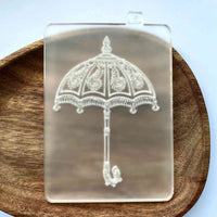 Umbrella wedding cookie outbosser stamp for cupcakes, biscuits and cakes.