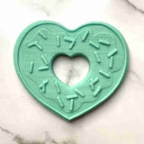 Valentine's Heart fondant cookie stamp