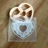 Valentine's Heart reverse embosser cookie stamps and cutter