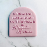 Ramadan Mubarak Quote - Cookie Debosser Stamp