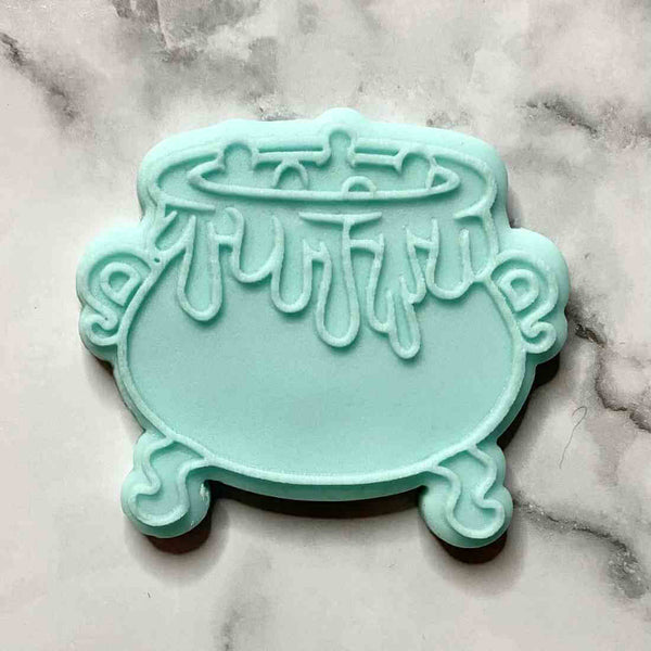 Witches cauldron fondant outbosser cookie stamp.