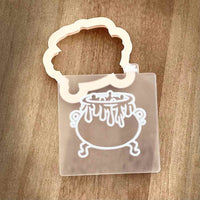 Witches cauldron icing popup cutter and stamp