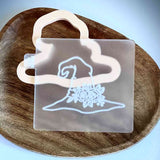 Witches Hat reverse embosser cookie cutter and stamp