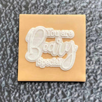 You are beary special fondant outbosser stamp for cakes, cupcake and biscuits.